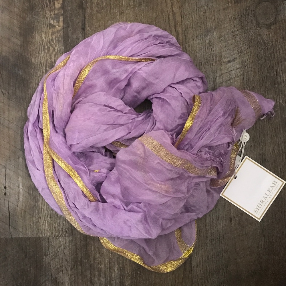 Lilac & Gold Scarf